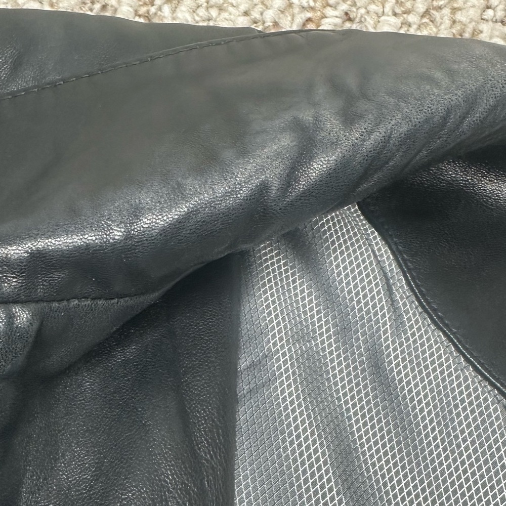 Anne Klein Classic Black 100% Leather Women's Jacket size XL - Picture 7 of 9
